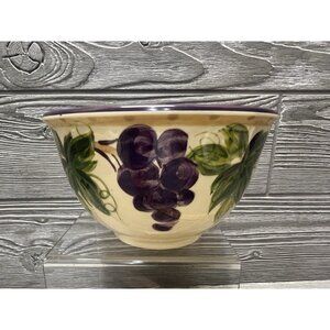 Tabletops Unlimited Melamine Purple Grapes Bowl 3.5” X 6” Cereal Soup Salad